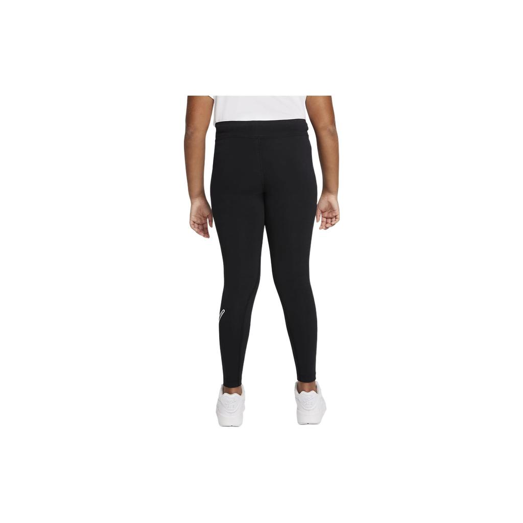 Nike Pantalones Deportivos de Punto Slim Fit con Estampado de Logotipo Grande para Niños Pantalones para Niños Negro DN1853-010