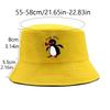 Sommer Pinguin Eimerhut Wende-Bob Herren Damen Baumwolle Reise Strand Fischerhut Outdoor Sport Hochzieh-Bob Panama Sonnenhut