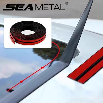 Car Windshield Roof Seal Strip Rubber Auto Front Rear Window Edge Sealing Strips Waterproof Dustproof Protector Strips