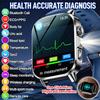 New Men Accurate Health Diagnosis ECG Smart Watch Blood Pressure Blood Oxygen Blood Fat Uric Acid Temp Bluetooth call Smartwatch