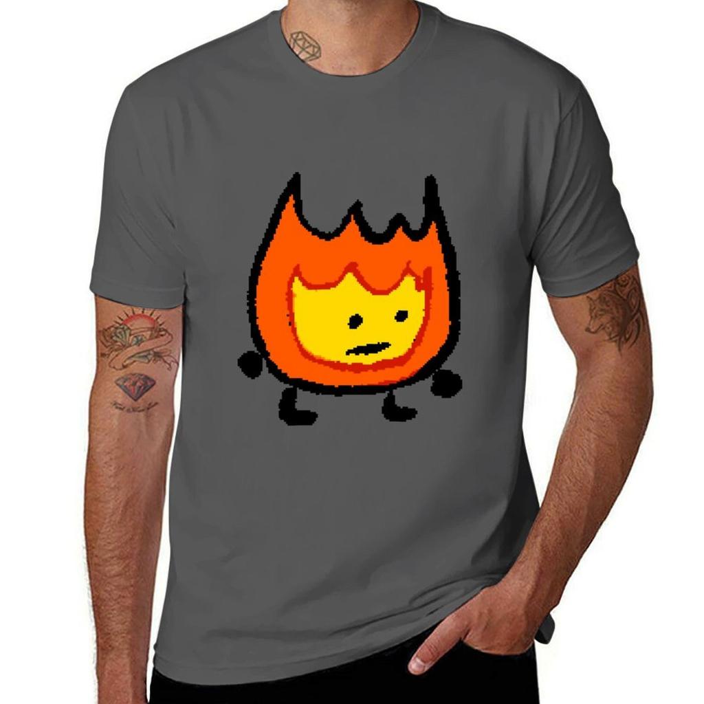 BFDI Firey T-Shirt Man T Shirt Luxury T Shirt Man Casual T-Shirt