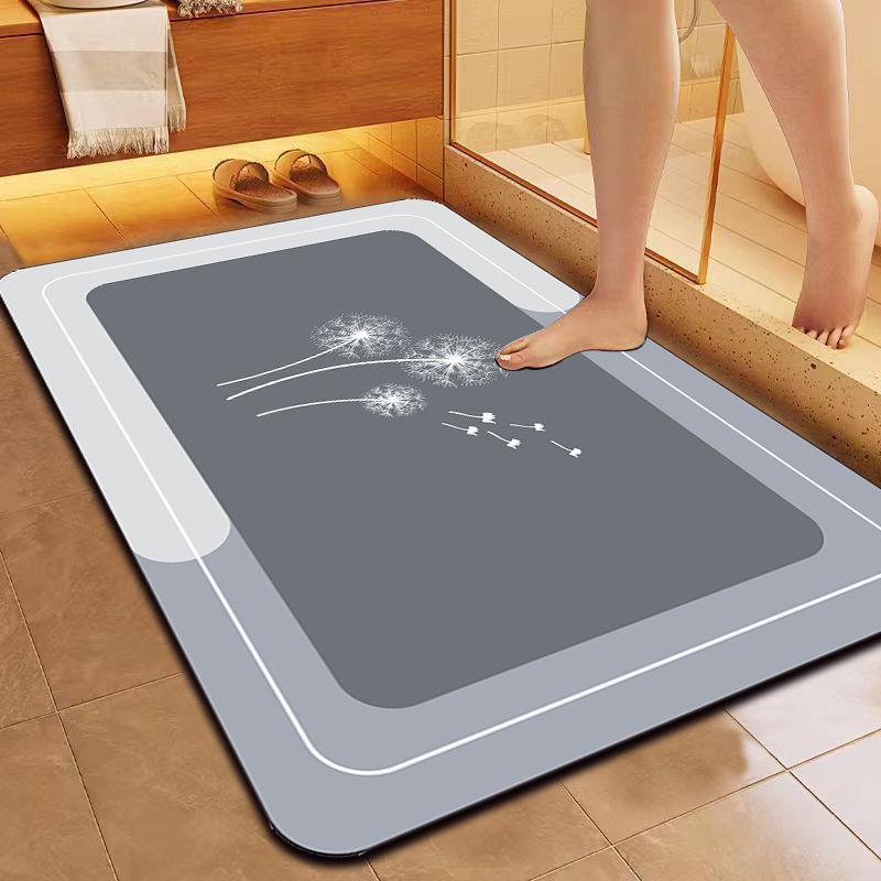 Diatom Mud Quick-drying Soft Floor Mat Bathroom Toilet Door Absorbent Non-slip Mat