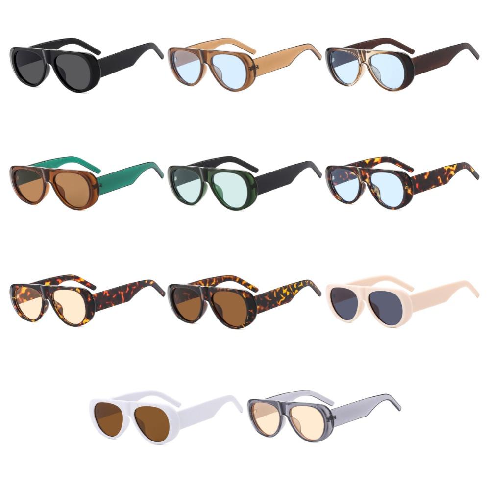 Vintage Wide Legs Sun Glasses Fashion UV400 Eyewear Trend Large Frame Sunglasses  Unisex