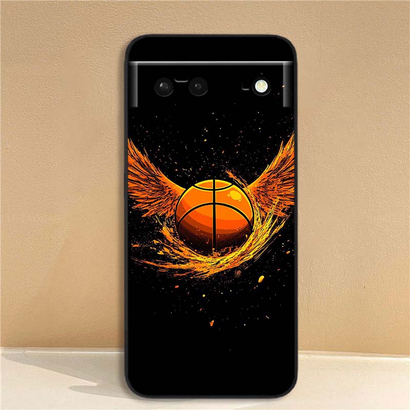 

Sports basketball cool For Google Pixel 10 9a 9 8A 8 7 7A 6 6A Pro XL 2024 5G Black Soft TPU Silicone Phone Case Google Pixel 8 Pro