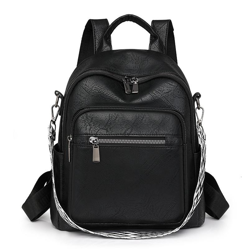 IELGY pu Backpack Fashion Retro Large Capacity Casual Commuter Travel Backpack
