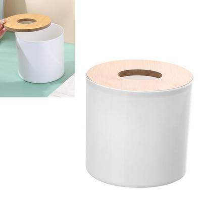Roll Tissue Box Holder Innovative Modern Concise Large Space Round Tissue Toilet Paper Dispenser for Bathroom Living Room