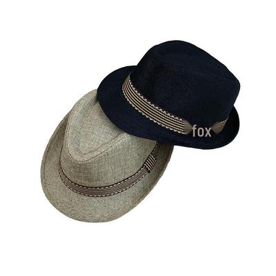 Children's Spring/Summer Sun Fedora: Casual Fashion Jazz Hat for Outdoor Travel, Beach, and Gentleman's Style.
