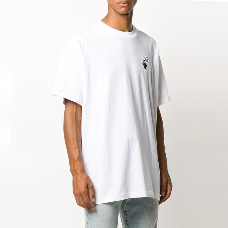Off-White FW20 Human Skeleton Arrow Short-sleeve Tee Men's White OMAA038F20FAB0020110