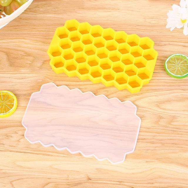 Cube Maker Silicones Ice Mould Honeycomb Ice Cube Tray Magnum Silicone Mold Forms Food Grade Mold for Whiskey Cocktail