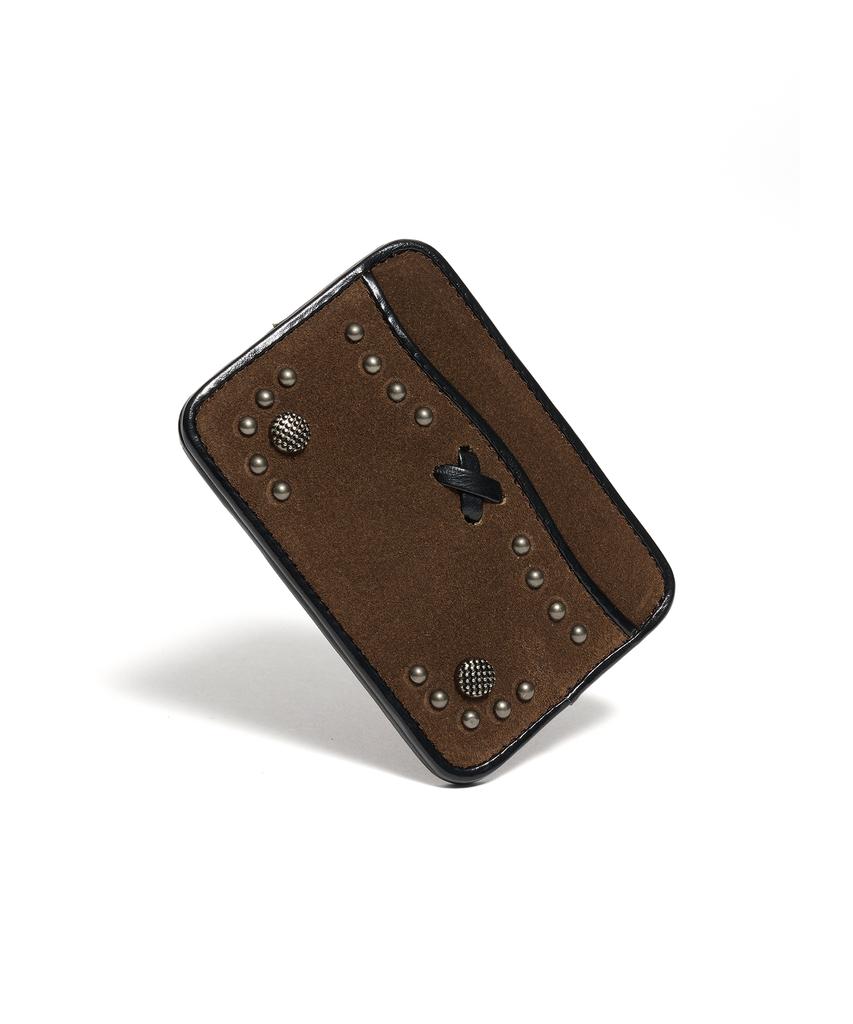 Lemasque Arvo Western Slim Card Wallet Brown