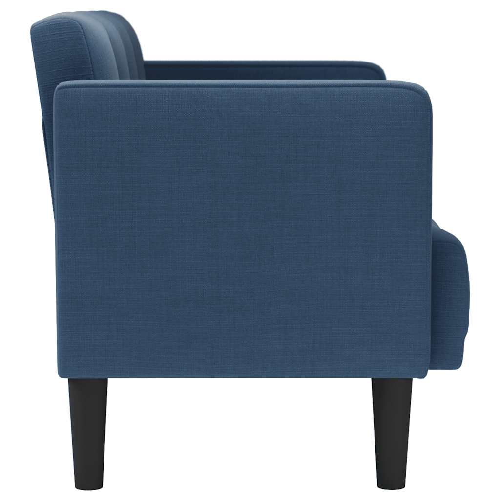 2 Seater Sofa Blue 111 cm Fabric