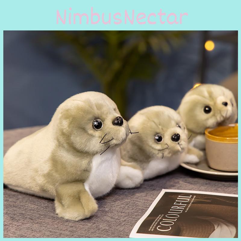 Seal Adorable Fluffy Plush Toy Cute Stuffed Animal For Kids Perfect Gift Comfort
