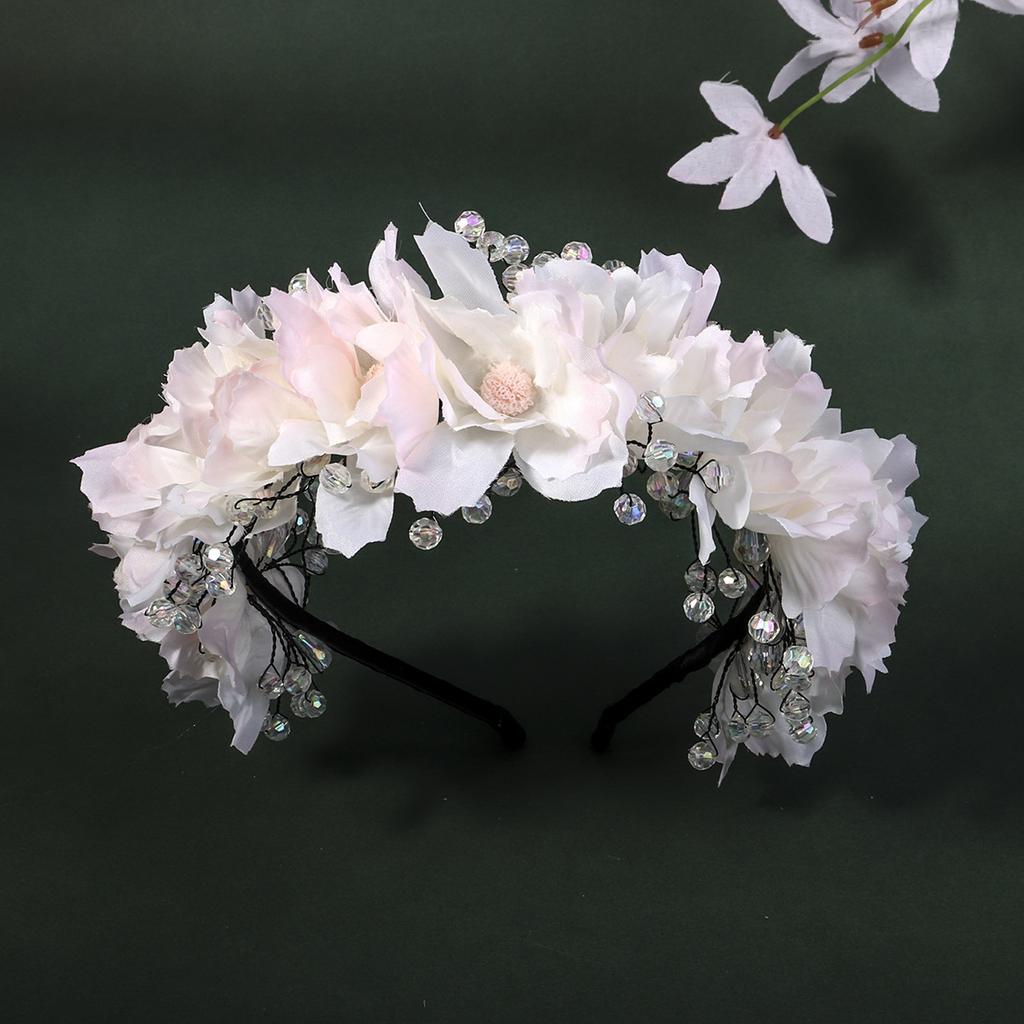 New Super Fairy Hairpin Flower Hair Accessories Fabric Flower Headband Holiday Party Headdress Wedding Dress Photo Shoot Bridal Headband