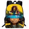 Zaino Scolastico Leggero per Bambini con Cartoni Animati, Zaino a Spalla Doppia con Supporto Ergonomico per la Schiena, Tessuto Oxford, per la 1ª-2ª Elementare