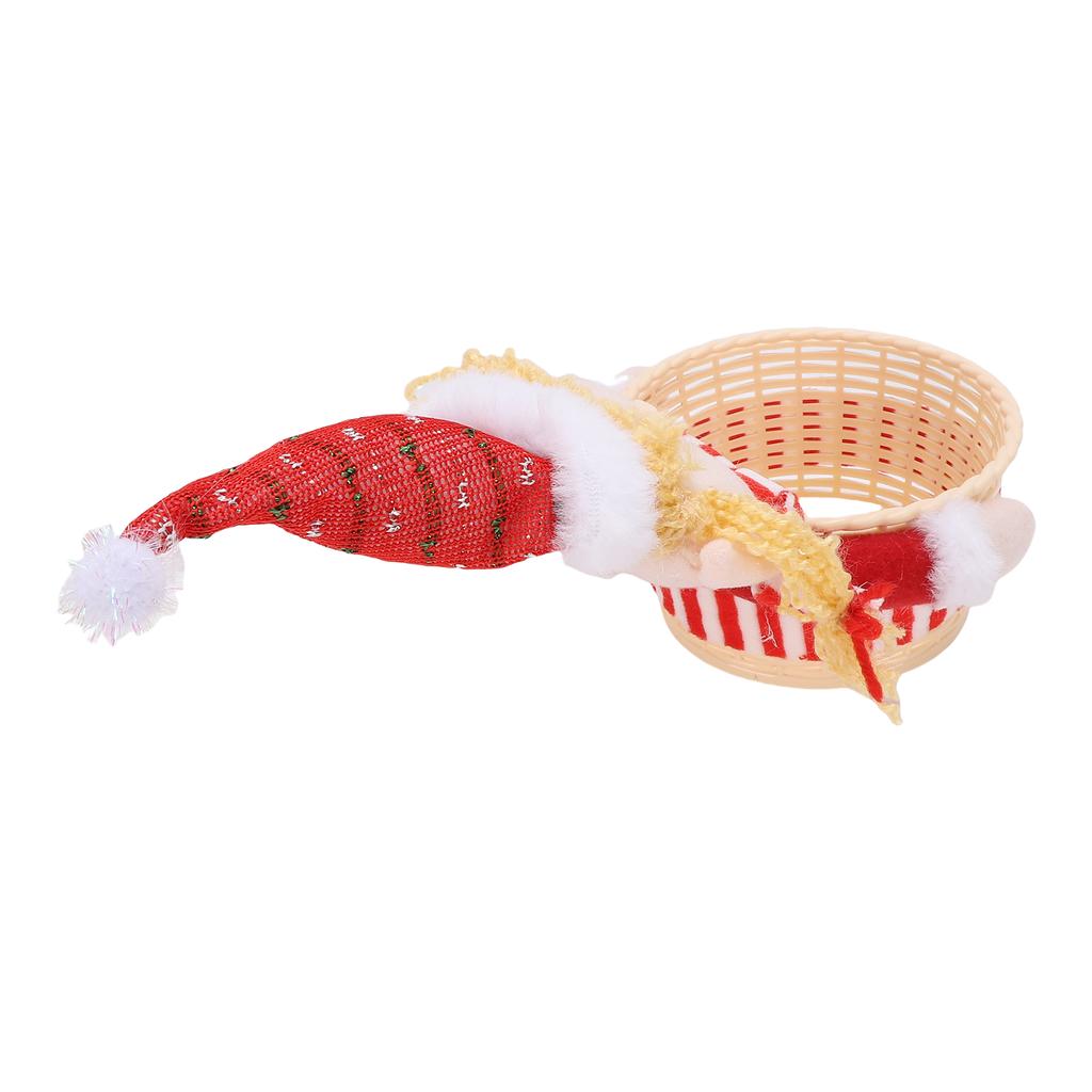 Xmas   Basket Dish Bowl Xmas Snack Dried Fruits Nuts Storage Holder for Table Desk Decoration