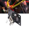 A compact and portable guitar output jack plate suitable for electric guitars such as Zerodis and Includes 4 screws Telecaster. (black).