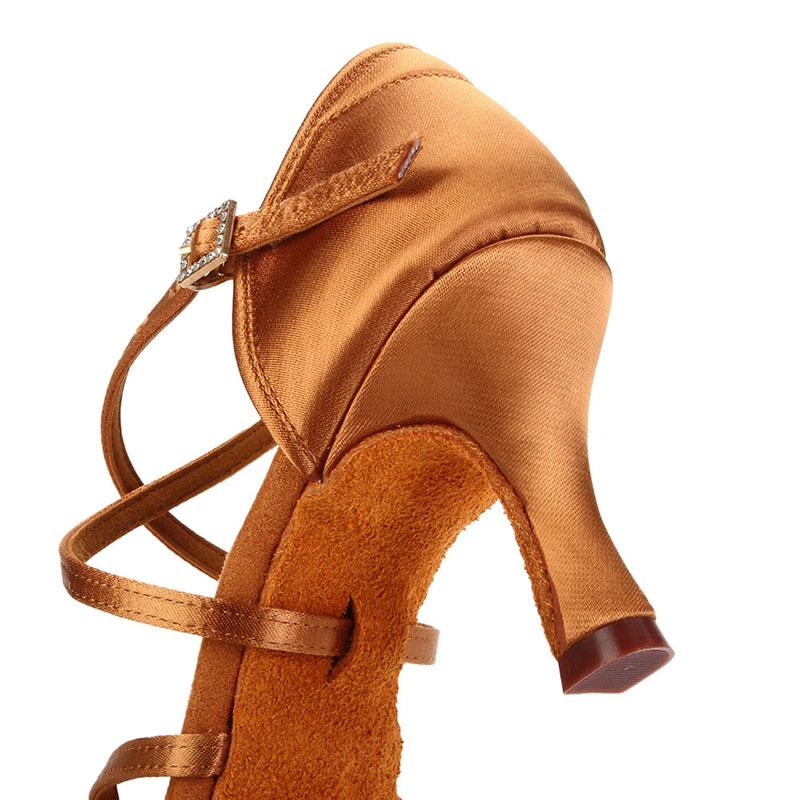 Professional Women Latin Dance Shoes Salsa Ballroom Dancing Shoes Indoor Heel 7cm