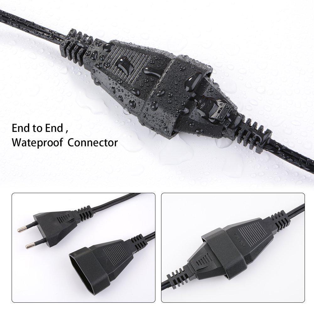 G40 Tungsten Filament String Lights, 25 Bulbs, 220V/110V, Indoor & Outdoor Decorative.