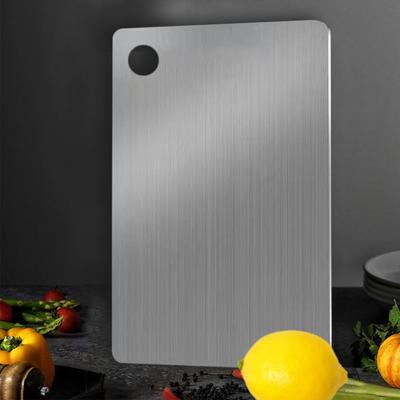 Stainless Steel Double-sided Food Grade Cutting Board Commercial Thickened  Avoid Fungus Household Cutting Fruit And Vegetable Cutting Board