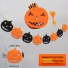 Festone Decorazione Lanterna Zucca di Halloween - Bandierine da Appendere per Atmosfera di Festa e Oggetti di Scena per Foto