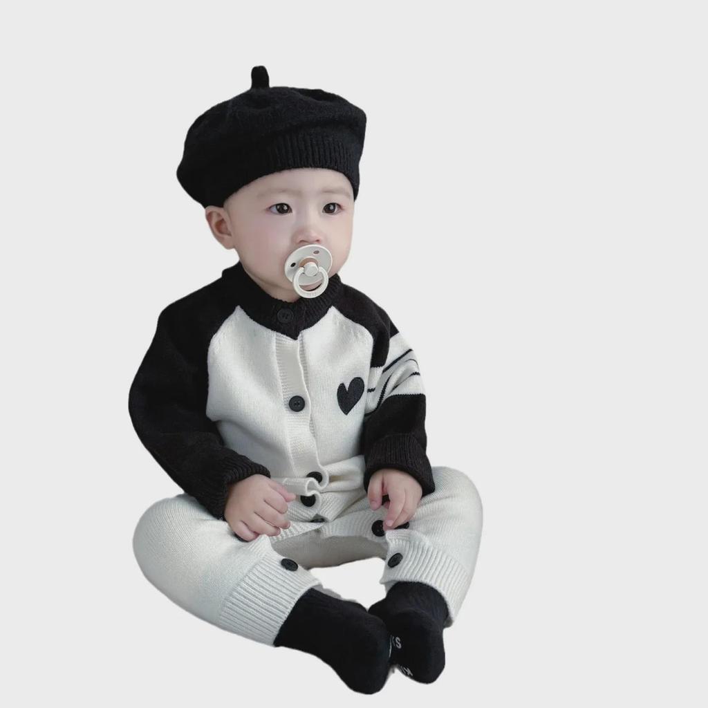 Baby Girl Cotton Long-Sleeve Summer Jumpsuit for Newborns - Air-Conditioned, Boneless Design