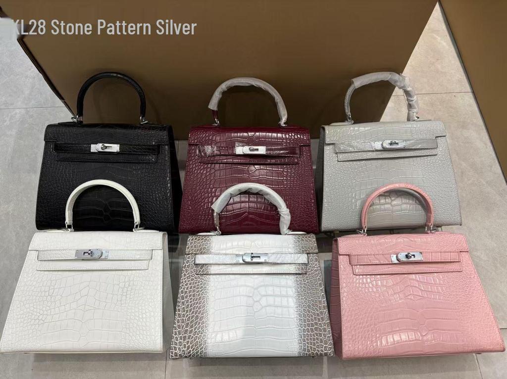 Europese & Amerikaanse Retro Krokodillenpatroon Kelly Enkelbandige Crossbody Tas: High-End, Modieuze, Lichte Luxe Handtas voor Dames