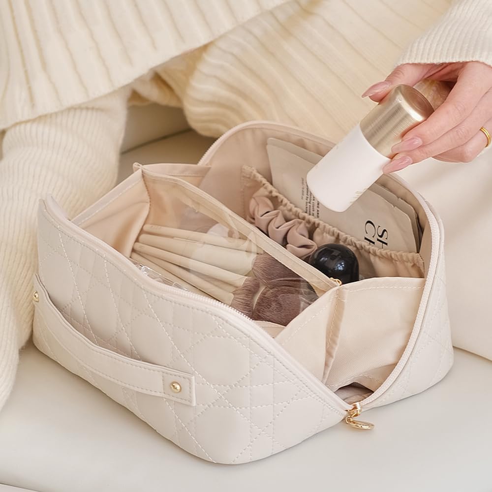 NEOVIVA Makeup Large Small Item Cosmetic Travel Makeup Toiletry Business Gift Pouch, Capacity, Organizer, Pouch, Pouch, Waterproof, Lightweight,
