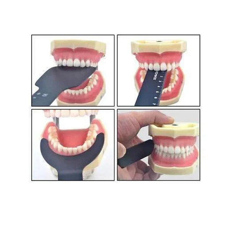 Dental Orthodontic Black Background Board Photo Image Contrast Oral Cheek Plate with Scale Mark Autoclavable Tools