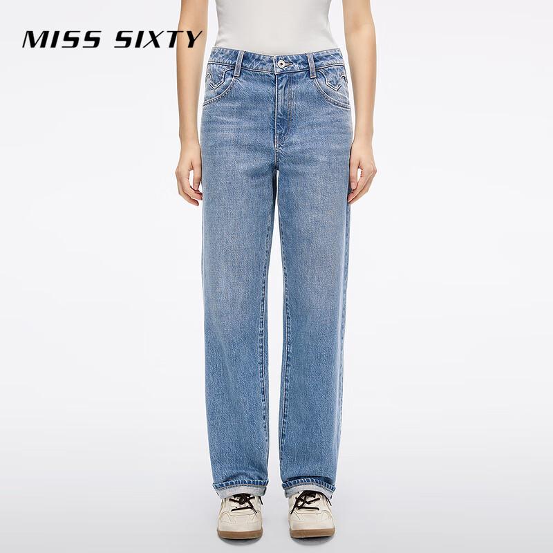 

MISS SIXTY 2025 Осень Женские Импортные Джинсы Слим Морковь Деним 26