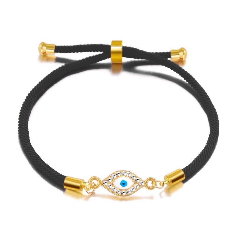 

Evil Eye Alloy Bracelet With Heartshaped Design For Couples And Gift Giving Style N