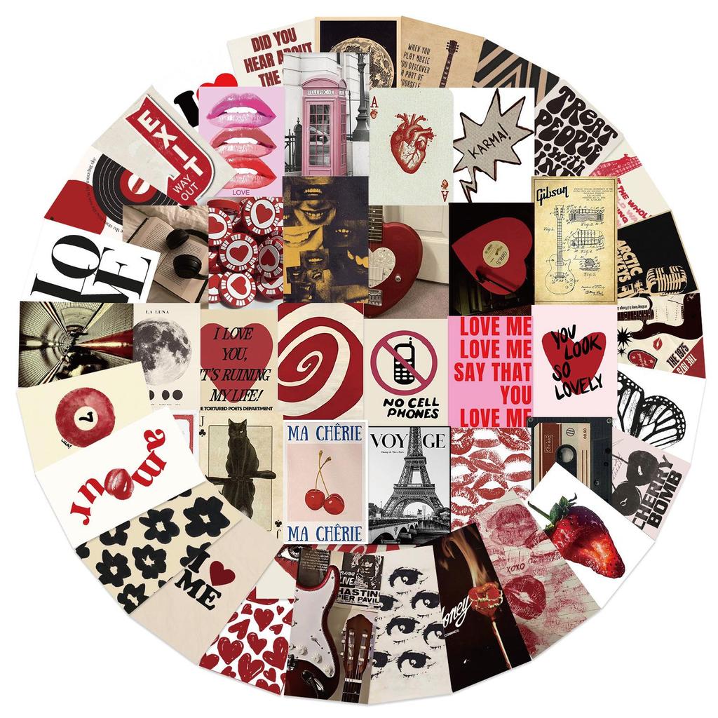 50 Y2K Graffiti Girl Stickers: Waterproof DIY Decoration for Guitar, Notebook, Suitcase