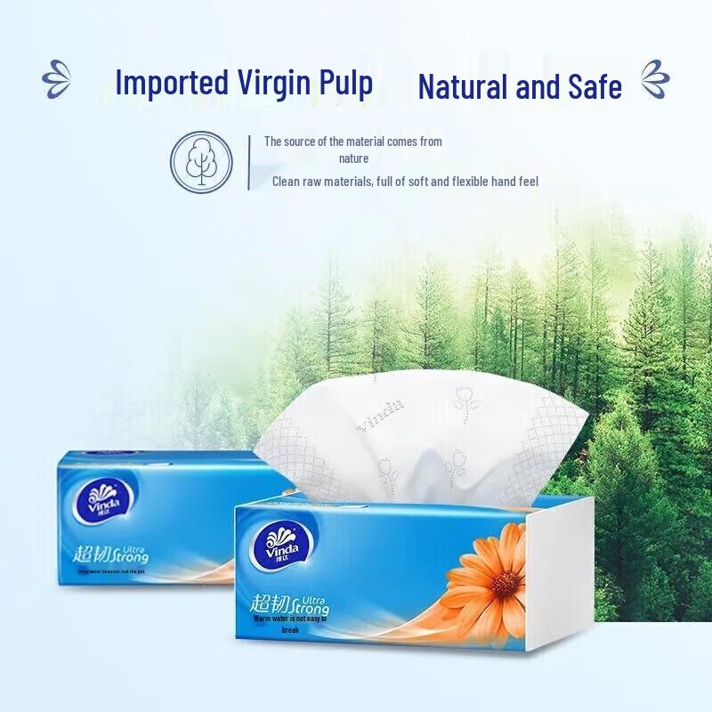 Vinda Ultra-Tough 3-Ply Facial Tissues
