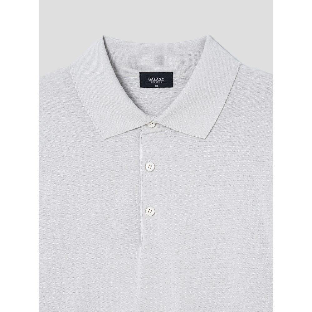 GLXY (GALAXY LIFESTYLE) Glxy [Galaxy Lifestyle][Sammu Clothing] 6M Long Sleeve Polo Neck Sweater Light Gray