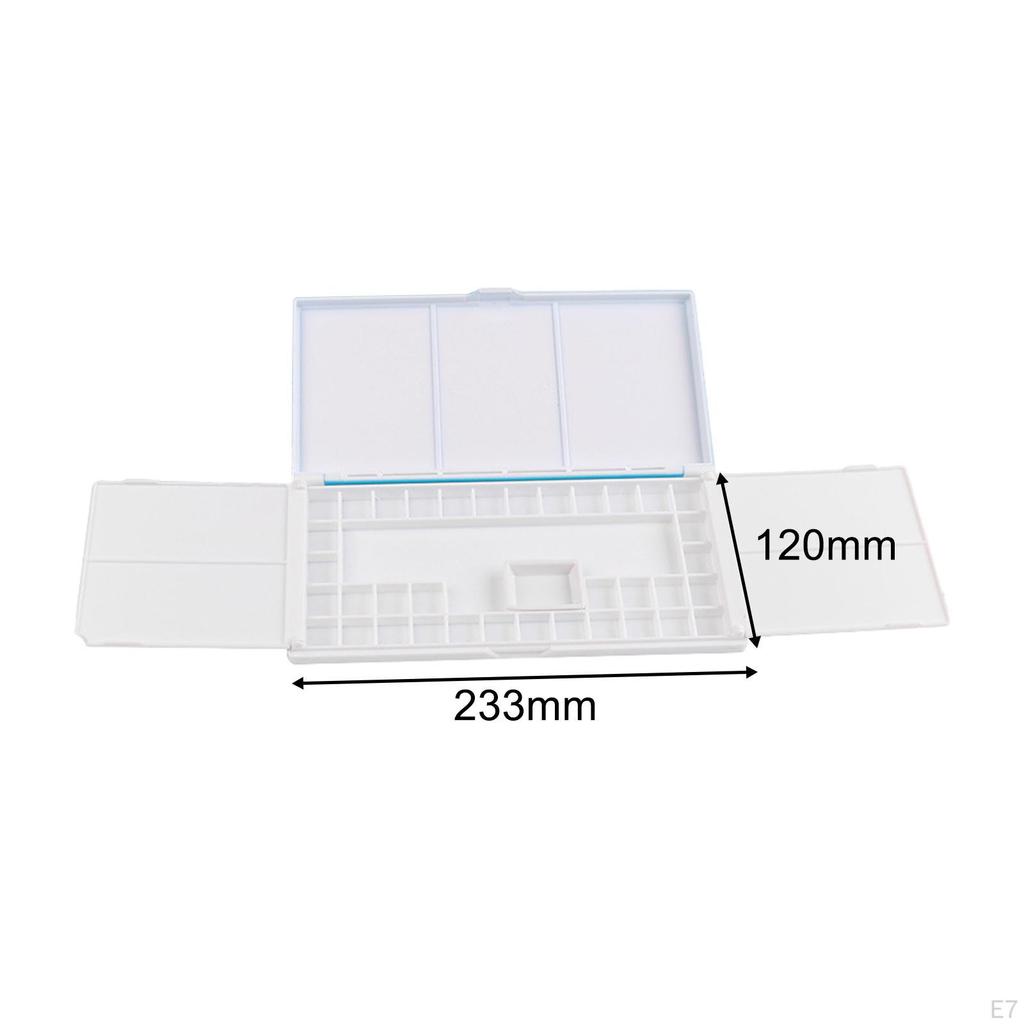 Gouache Mixing Tray with Storage for Watercolor Paints, Travel-Friendly Palette