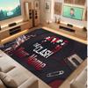 The Cure Personalized Crystal Velvet Carpet, Customized Name Text Soft Anti‑Slip Rug for Living Room Bedroom