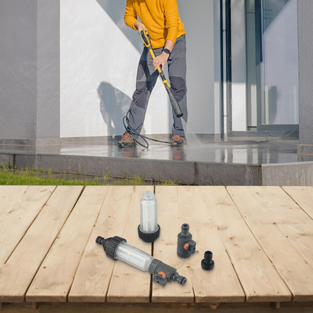 Caravan Water Filter Motorhome Equipment Patio Adjustable Water Flow Easy To Clean Flexible Compatibility Impurity Removal