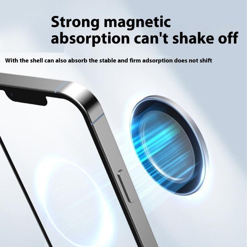 Magnetic Selfie Mirror for Phone 16 15 14 & Magnetic Phone Case, Convex Wide Angle Mirror for Back Camera