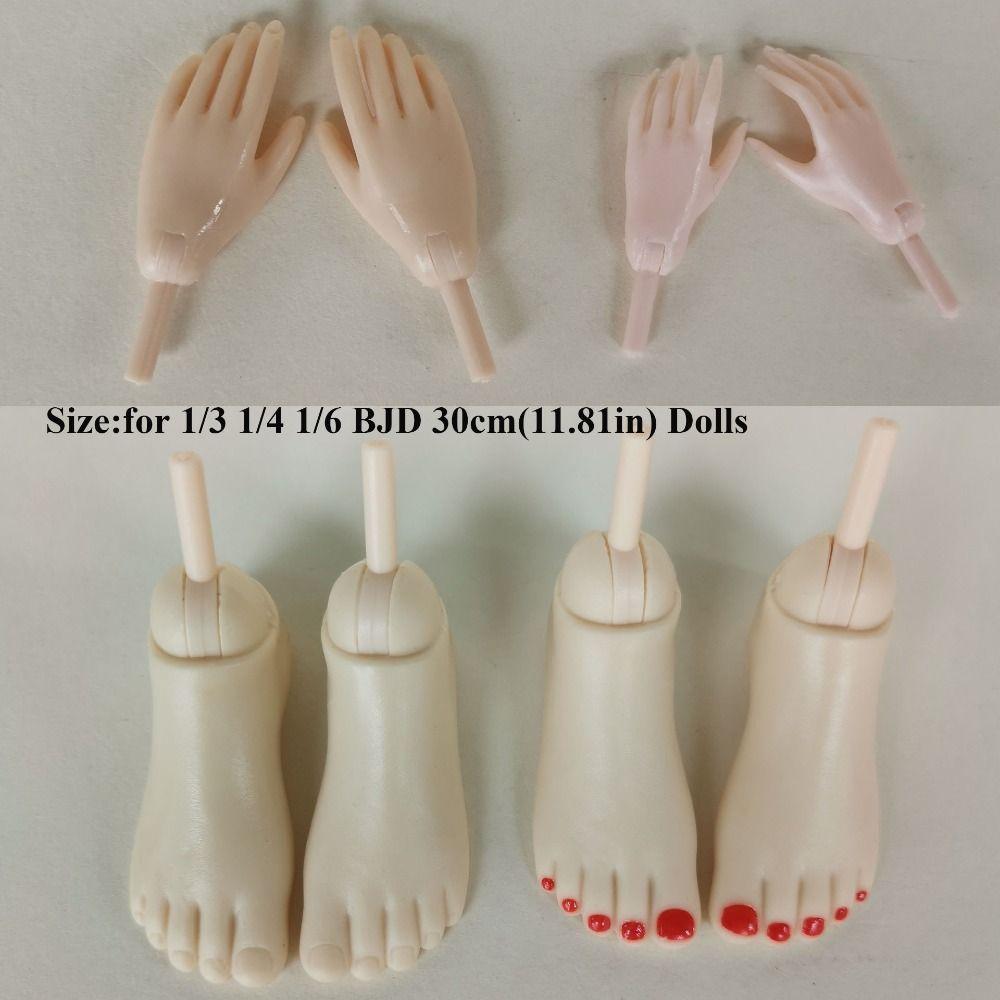 Doll Toys Body Moveable Joint Multistyles Body Hand and Feet for 1/3 1/4 1/6 BJD 30cm Doll
