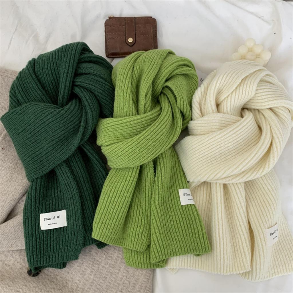 Knitted Scarf, Men's and Women's Styles, Thick Scarf, Woolen Scarf, Woolen Shawl