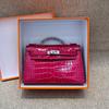 New Fashion Versatile Pig Nose Chain Bag Shoulder Messenger Bag Women's Genuine Leather Crocodile Pattern Cowhide Generation Bag