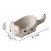 2pcs Ceramic Cat Dish Multi-Functional Sauce Plate & Chopstick Rest