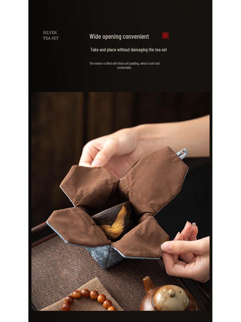 Xiangyunsha Portable Kung Fu Teacup Storage Pouch