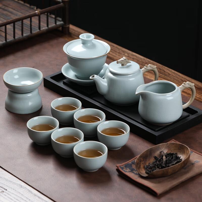 Ruyao Ceramic Dragon Horse Spirit Kung Fu Tea Set