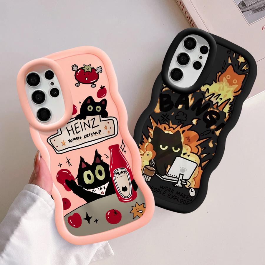Case for Samsung Galaxy A26 S23 Plus S25 A25 S24 S21 S22 Ultra S20 FE Soft Phone Cover A55 A35 A34 A54 A36 A24 Tomato Sauce