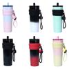 Portable Insulated Tumbler Birthday Gift with Lid Easy To Clean Leakproof Coffee Mug Insulated Water Bottle for Home Sports