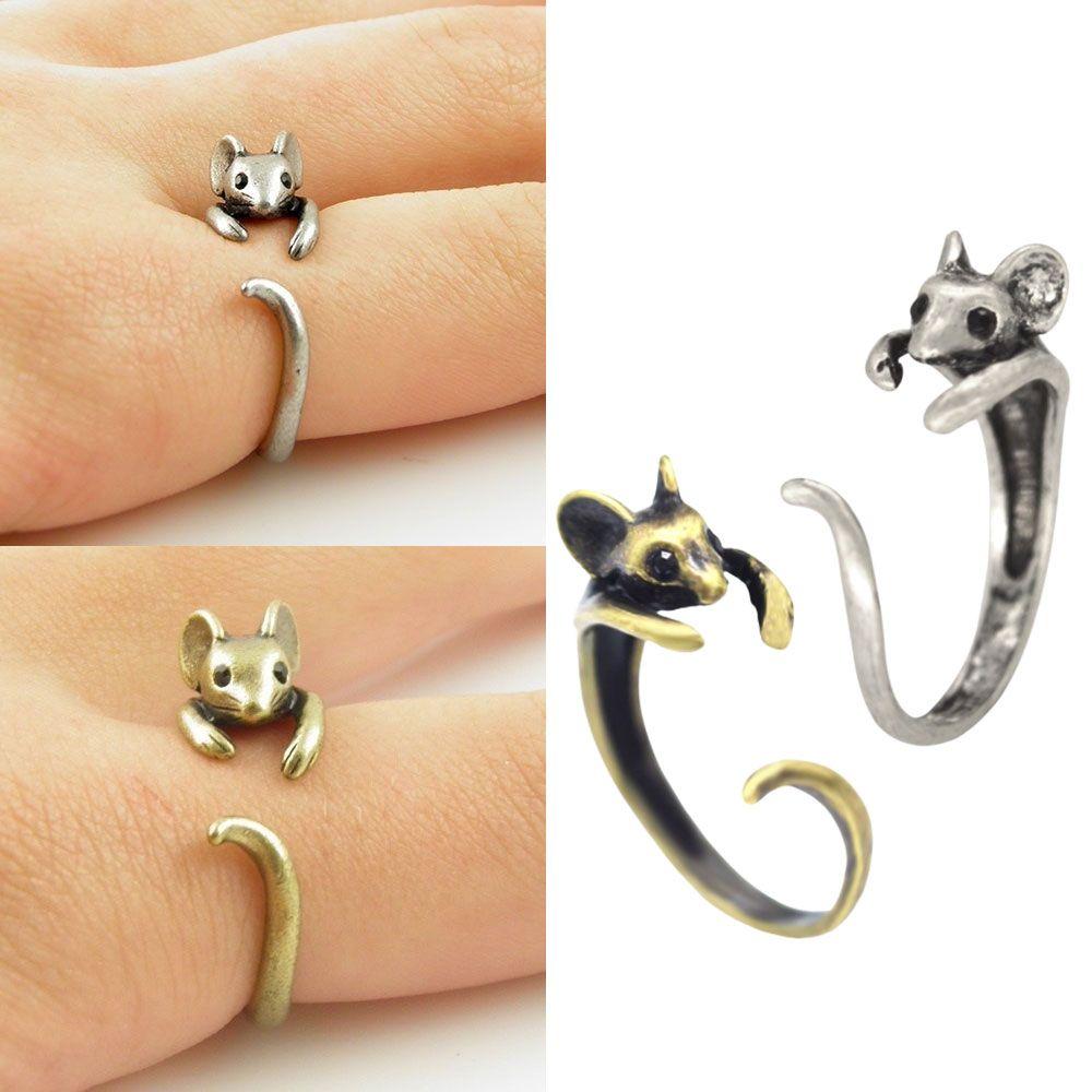 Ladies Gift Adjustable Animal Alloy Ring Vintage Boho