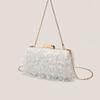 Women's luxury designer evening bag  tassel  shoulder  crossbody  clutch  wedding party  square bags  chain bag