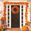 3D Thanksgiving Christmas Decoration Wreath Maple Leaf Berry Wreath Decoration