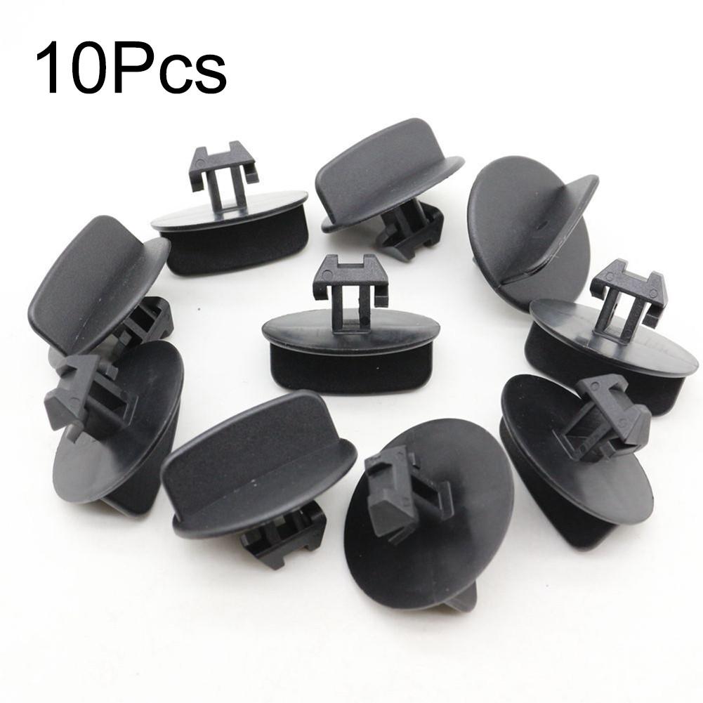 10 st/set Clips 2008 68034329AA 965831617783 Svart nylon