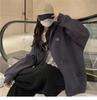 Korean Oversize Hooded Sweatshirt: Long-Sleeved, Loose Fit for Women - Perfect for Spring, Autumn, and Winter. Trendy Japanese Student Style.